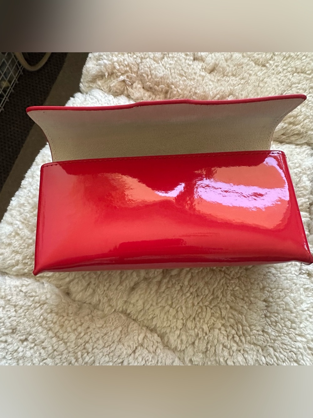 Khaite / Oliver Peoples Red Patent Clutch Eyewear Case - Picture 5 of 6